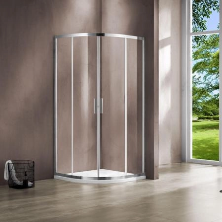 Душевой уголок Vincea Garda VSQ-1G100CL, 1000*1000, хром, стекло прозрачное
