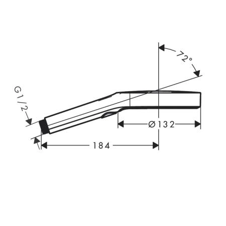 Hansgrohe Rainfinity Ручной душ 130 3jet, цвет: шлифованная бронза