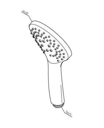 Ручной душ Am.Pm Gem F0290000 хром