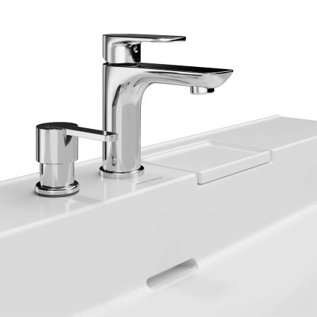 Раковина Kerama Marazzi LOGICA ЛОДЖИКА LO.wb.60.2 мебельная с двумя отверстиями 60, белая глянцевая