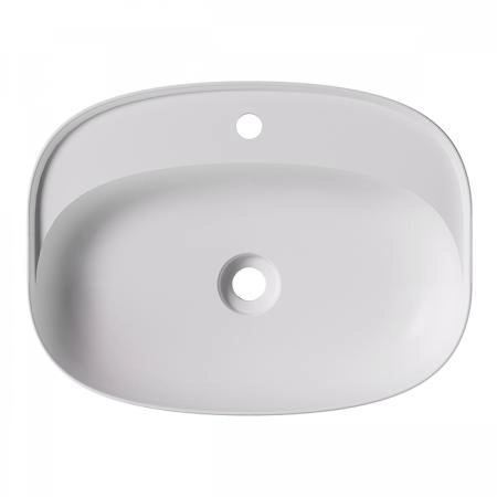 Alice Form Oval Раковина 60x45х12см., накладная, 1 отв., цвет: белый матовый