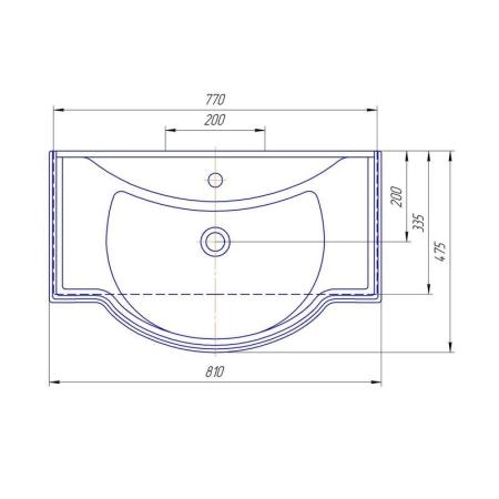 Тумба под раковину Corozo Классика 80