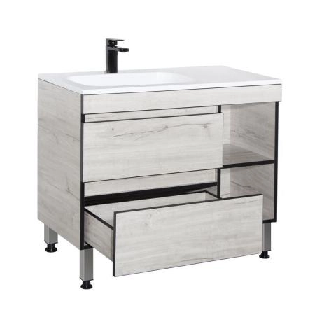 Тумба Style Line Elfante Берлин 90 под раковину Барселона, 2 ящ./ниши, PLUS, СОНАТА напольная