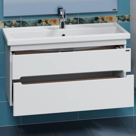 Тумба под раковину СаНта Лондон-100  2 ящ, подвес. (ум. Фостер 100)