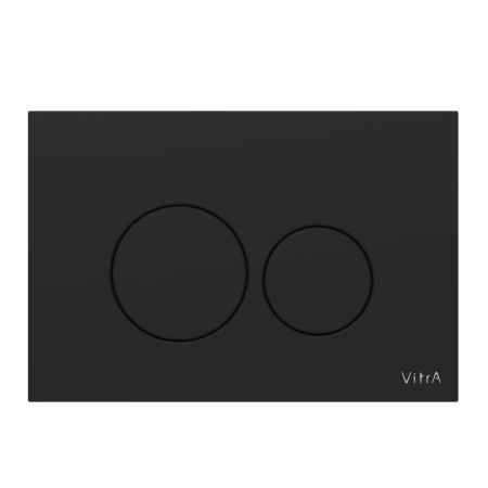 Кнопка смыва для инсталляции VitrA Origin  740-2411 матовая черная двойный смыв