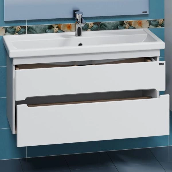 Тумба под раковину СаНта Лондон-100  2 ящ, подвес. (ум. Фостер 100)