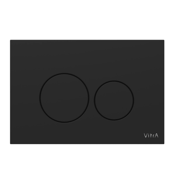 Кнопка смыва для инсталляции VitrA Origin  740-2411 матовая черная двойный смыв