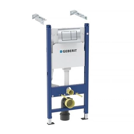 Инсталляция Geberit Delta 458.163.21.1 Duofix для подвесного унитаза клавиша Delta30