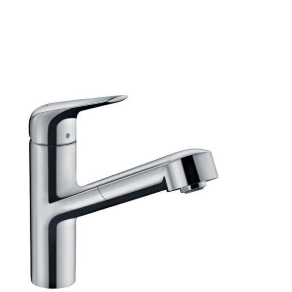 Смеситель Hansgrohe 71814000 Focus для кухни 150 мм, выдвижной излив хром