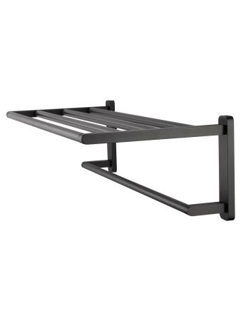 Полотенцедержатель с полкой WONZON & WOGHAND GRAFFITY, Темный графит (WW-9381)