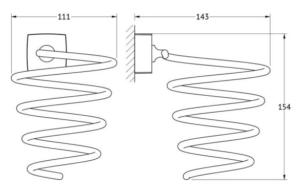 Держатель фена FBS Esperado ESP 080 хром