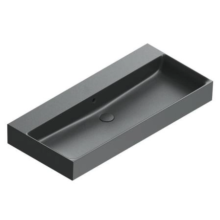Catalano Premium Раковина 100x47см, без отв., цвет: черный матовый