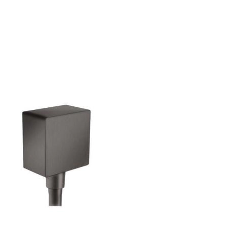 Hansgrohe 26455340 Fixfit Square шланговое подключение, обратный клапан, шлифованный черный хром