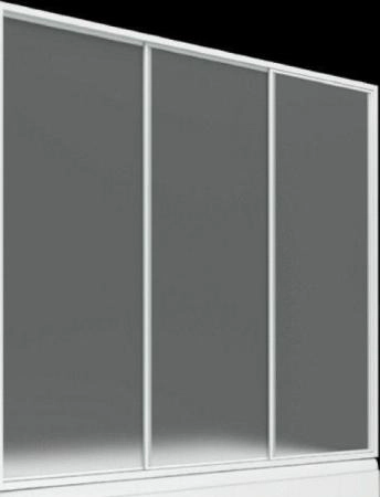 Шторка для ванны Bas Лима 1300*1450 (3ств) пластик
