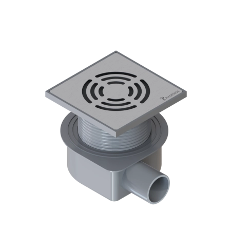 Душевой трап Boheme SMART DESIGN 10x10 cm, нерж.сталь ХРОМ 984-10-CR