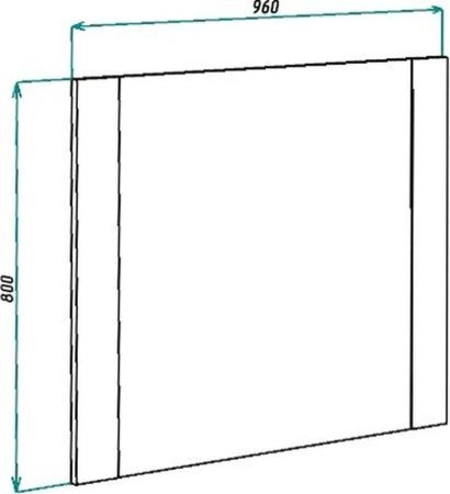 Зеркало Bellezza Лоренцо 100 белое