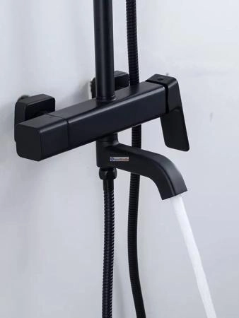 Душевая система Gappo G2418-26 с изливом черный матовый