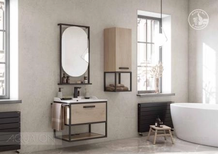 Зеркало AQUATON Лофт Фабрик 50 дуб эндгрейн