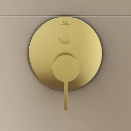 Ideal Standard Joy Смеситель для ванны, встраиваемый, цвет: PVD Brushed Gold (Шлифованное Золото)