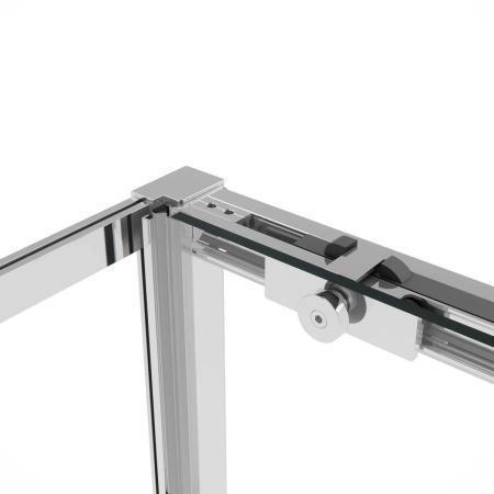 Душевой уголок Vincea Slim Soft VSR-1SS1011CL, 1100*1000, хром, стекло прозрачное