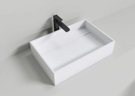 Раковина NT BAGNO NT402 TRENTO 600x400 искусственный камень белый матовый