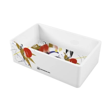Кухонная мойка Omoikiri Mikura 76-Tokyo Natceramic/white 4993021
