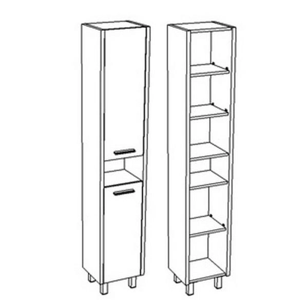 Шкаф-пенал Corozo Лорена 35, антик