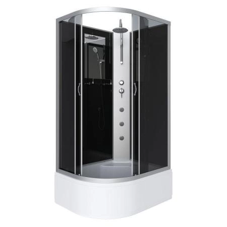 Душевая кабина Niagara NG-2510-14RBKTG 1200х800х2100-2400 высокий поддон 40см стекло тонированное