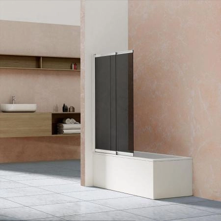 Шторка на ванну Vincea VSB-1E100CG, 1000*1450, хром, стекло тонированное