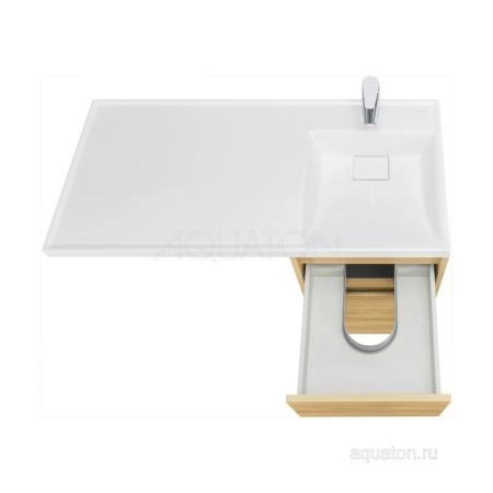 Тумба под раковину AQUATON Лондри 40 Дуб Сантана без фасада 1A267001LH0C0