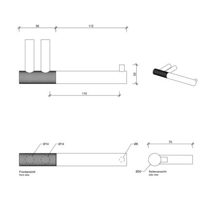 Decor Walther Club TPH1 Держатель туалетной бумаги, подвесной, цвет: хром