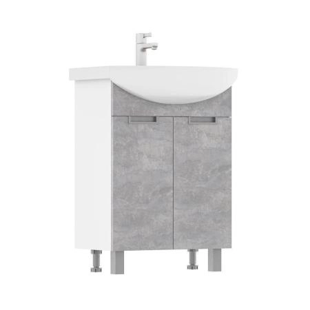 Тумба для ванной Volna Vario Z.50.2D Цемент напольная (Рива) раковина отдельно