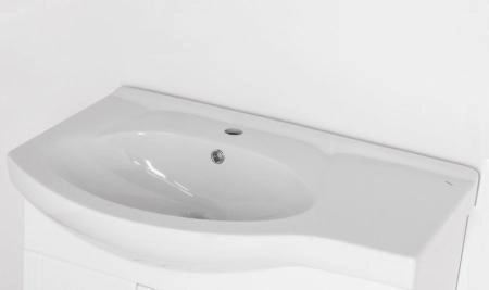 Тумба Style Line Жасмин 82 (3 ящ.) с корзиной, Коралл 82, правая