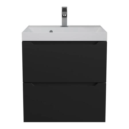 Тумба с раковиной Uperwood Tanos NEW 50 см, подвесная, черная