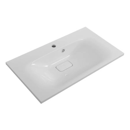 Раковина из искусственного мрамора,800x450x150 Белый BB800/450-LV-MR-PR