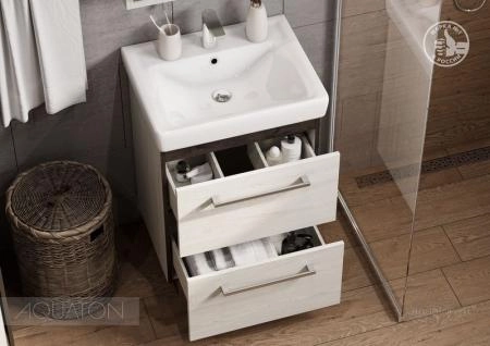 Тумба под раковину AQUATON Ронда PRO 60 дуб сом 1A205001RSC20