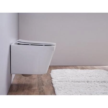 Унитаз Esbano CLAVEL (White) подвесной безободковый микролифт