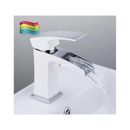 Смеситель Gappo G1007-30 для раковины, белый/хром