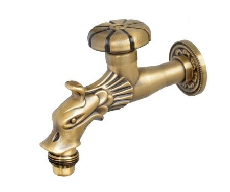 Сливной кран длинный Bronze de luxe (насадка-рассекатель) (21600) бронза