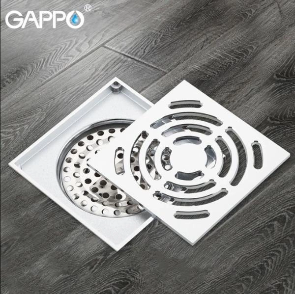 Душевой трап Gappo G81052 хром 100x100мм