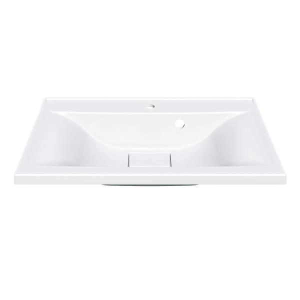 Раковина Vincea VCB-3M650W из искусственного камня, цвет белый