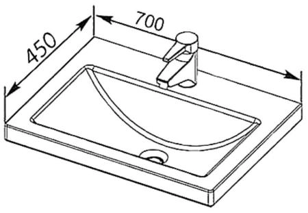 Раковина SenSea 70 TS-27762