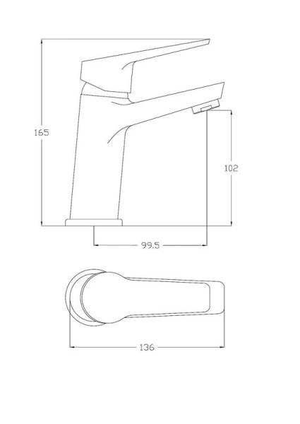 Смеситель для раковин ESKO MURANO MR 26 хром