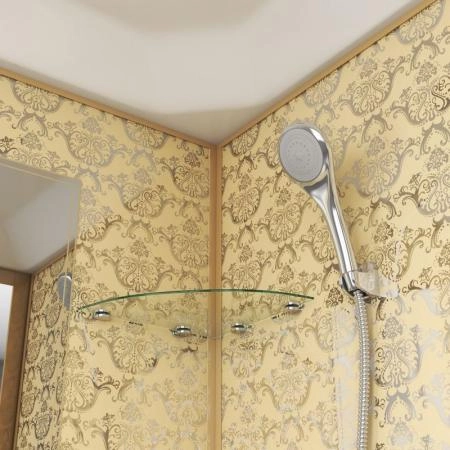 Душевая кабина Niagara Luxe NG-7701DG (900x900х2100) низкий поддон (15см) стенки ЗОЛОТО