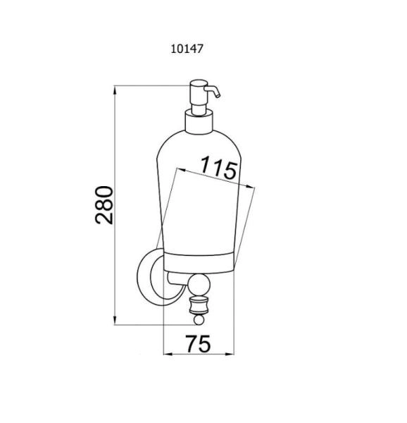 Настенный Диспенсер Boheme VOGUE 10147