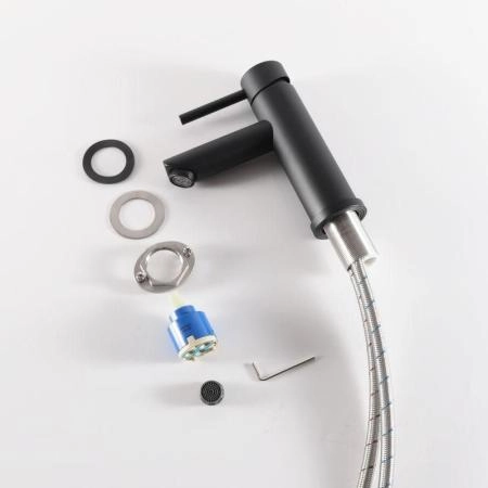 Смеситель Gid Berlin SS080-BM-K для раковины Черный матовый