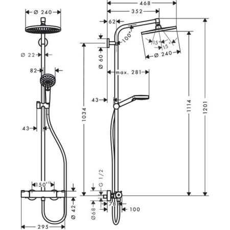 Душевая система Hansgrohe Crometta S 27267000 хром