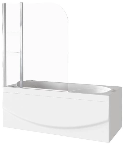 Шторка для ванны GOOD DOOR SCREEN HS-100-C-CH 6 мм 100 прозрачное