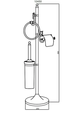 Стойка Boheme напольная, трехпозиционная BRILLANTE 10450