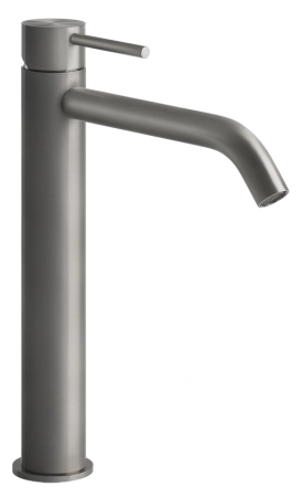 Gessi Flessa смеситель для раковины высокий, длинный излив, без донного клапана, соединительные шланги, цвет Brushed Brass PVD